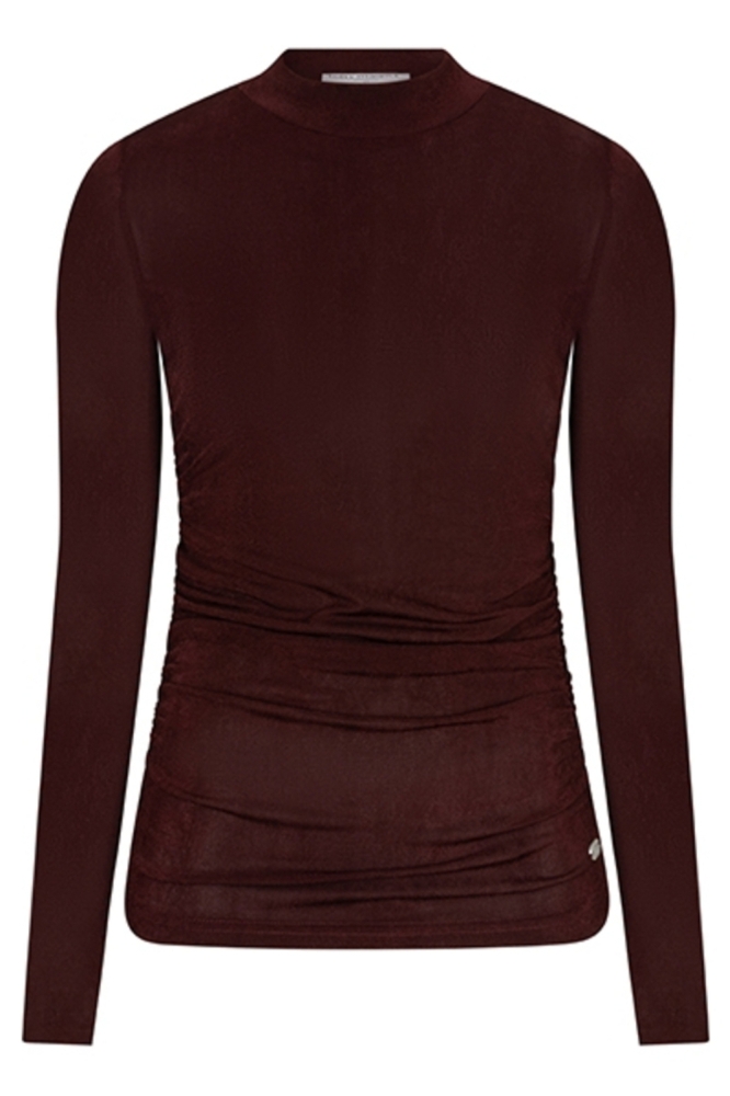 Lofty Manner bordeaux dames top | Vooraanzicht