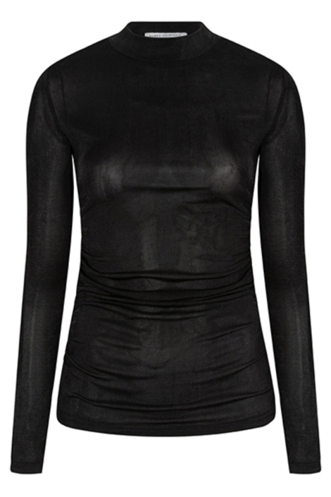 Lofty Manner zwarte dames top | Vooraanzicht