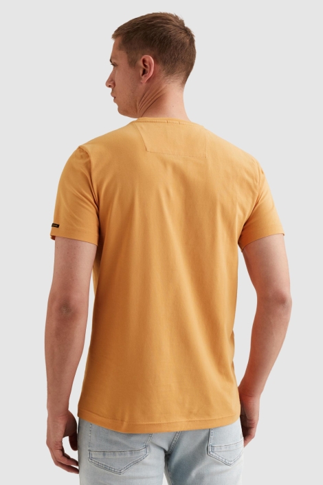 PME legend oranje heren t-shirt | Model achteraanzicht