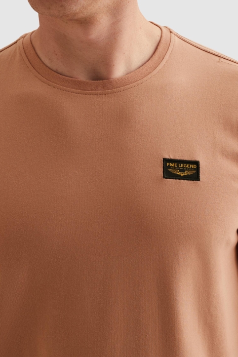 PME legend roze heren t-shirt | Close up