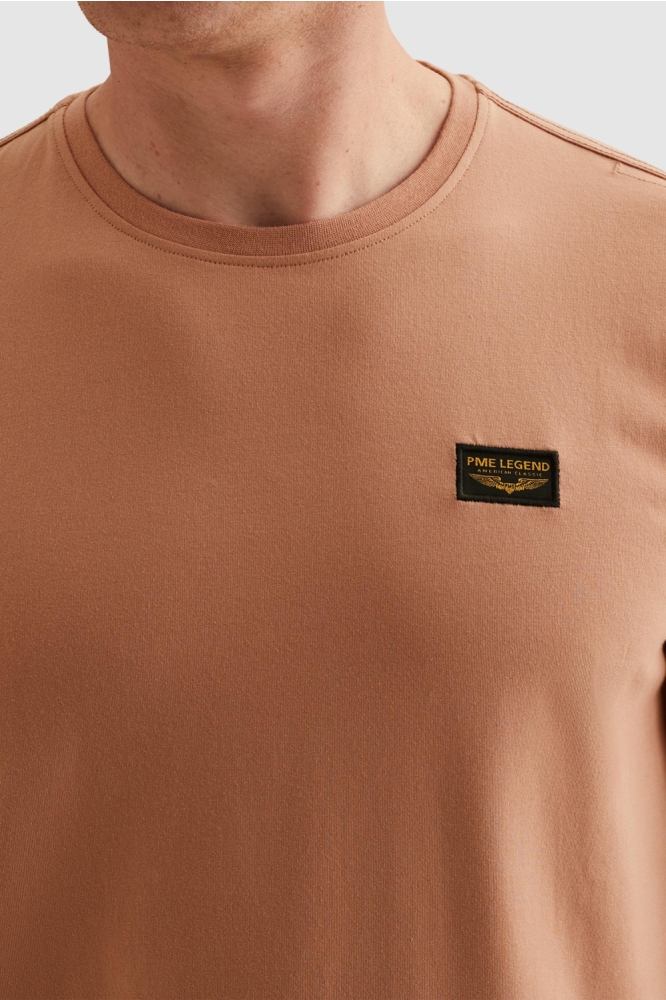 PME legend roze heren t-shirt | Close up