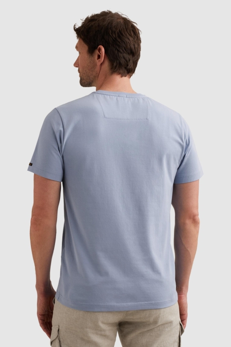 PME legend blauwe heren t-shirt | Model achteraanzicht