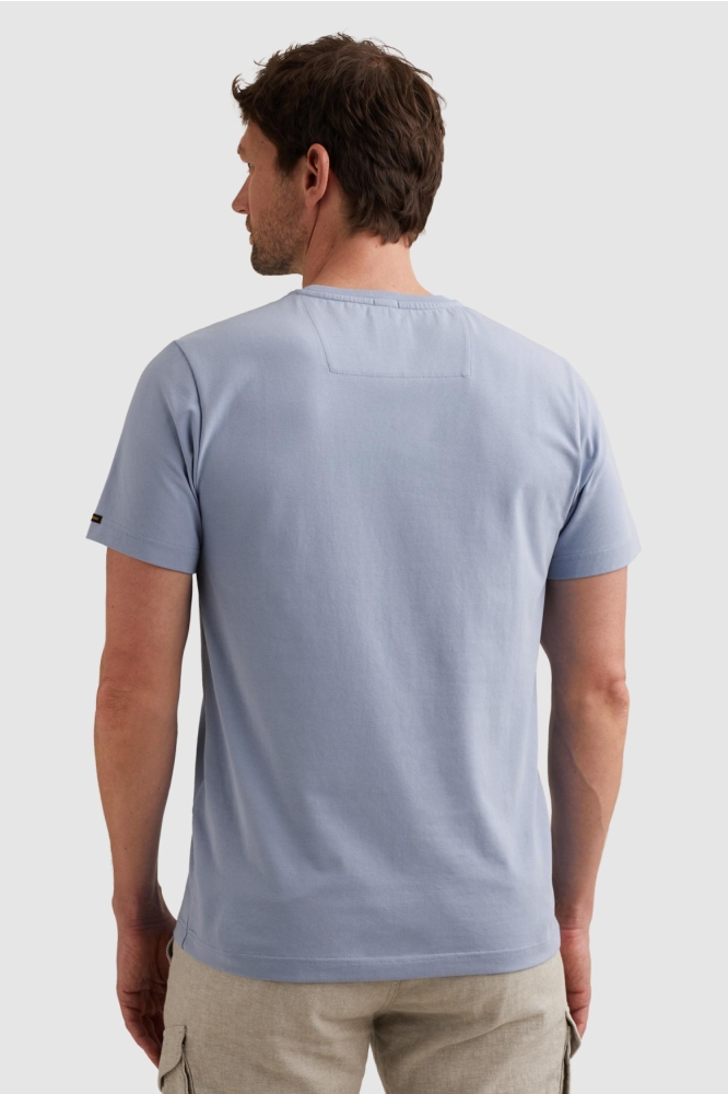 PME legend blauwe heren t-shirt | Model achteraanzicht