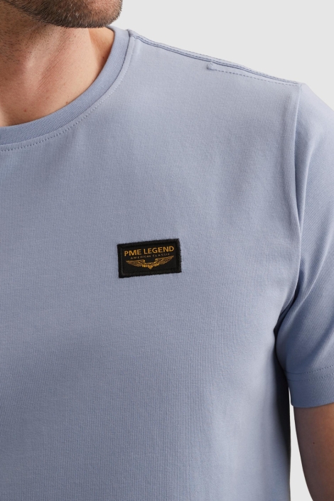 PME legend blauwe heren t-shirt | Close up
