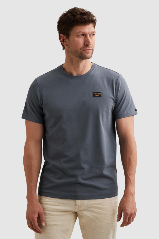 PME legend blauwe heren t-shirt | Model vooraanzicht