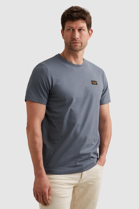 PME legend blauwe heren t-shirt | Model zijaanzicht