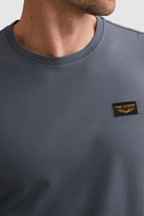 PME legend blauwe heren t-shirt | Close up