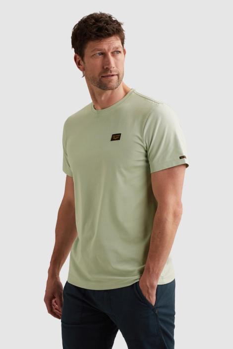 PME legend groene heren t-shirt | Model zijaanzicht