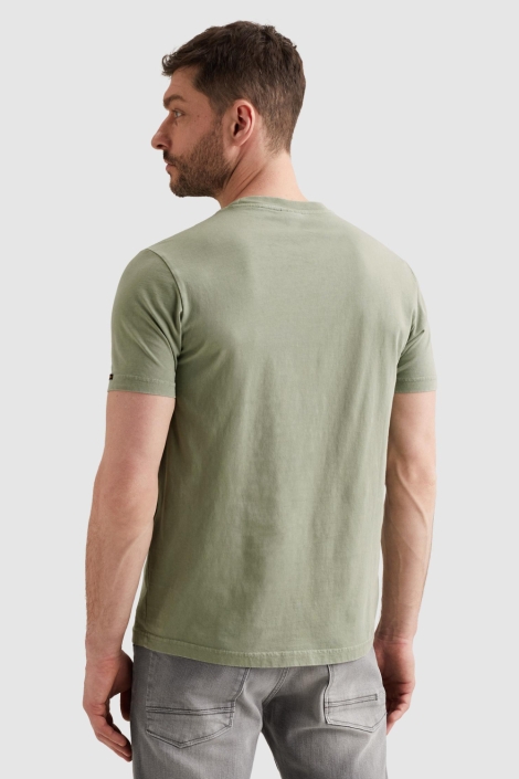 PME legend groene heren t-shirt | Model achteraanzicht