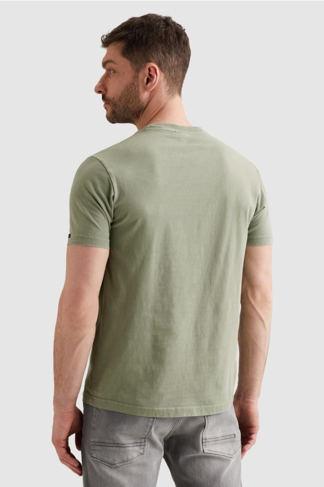 PME legend groene heren t-shirt | Model achteraanzicht