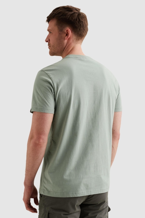 PME legend groene heren t-shirt | Model achteraanzicht