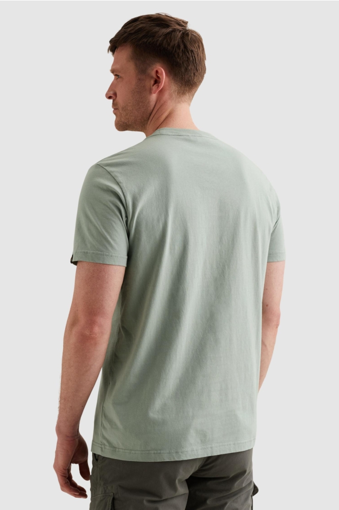PME legend groene heren t-shirt | Model achteraanzicht