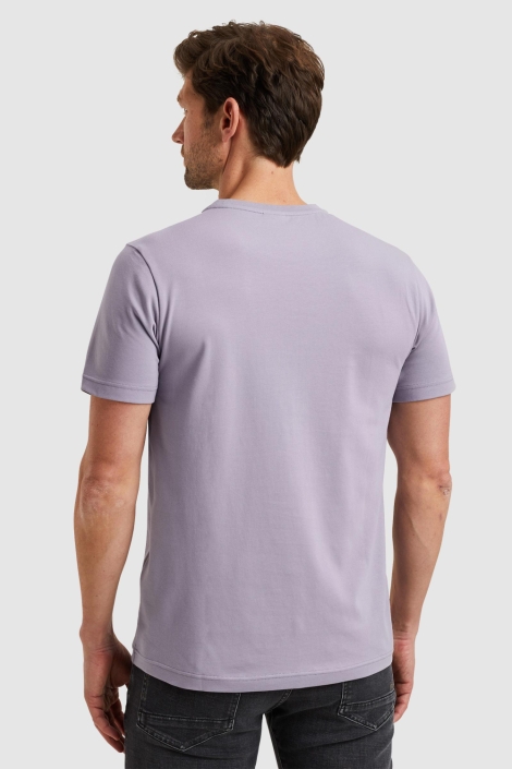 PME legend paarse heren t-shirt | Model achteraanzicht