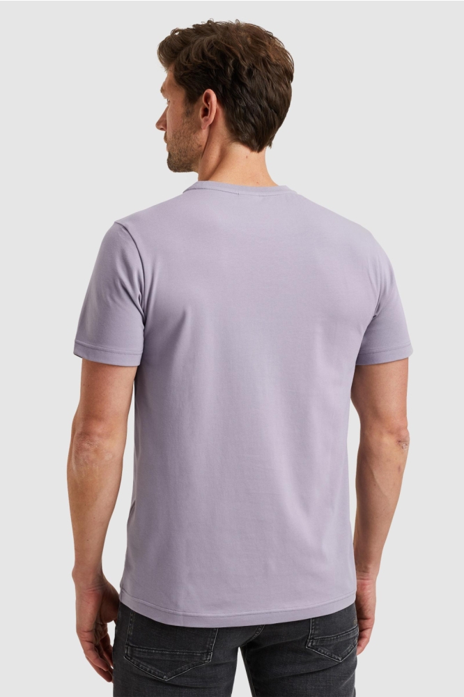 PME legend paarse heren t-shirt | Model achteraanzicht