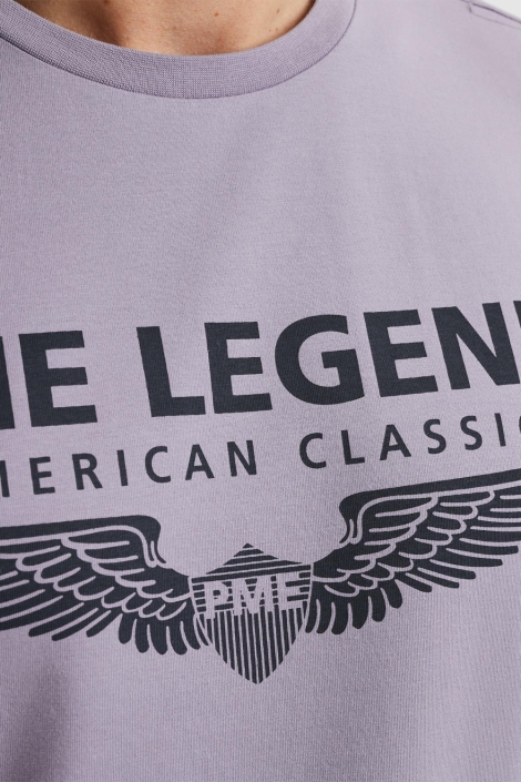PME legend paarse heren t-shirt | Close up