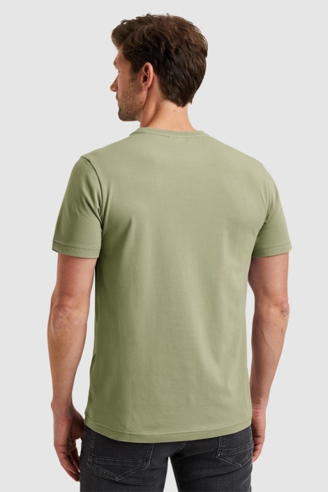 PME legend groene heren t-shirt | Model achteraanzicht