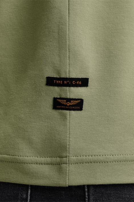 PME legend groene heren t-shirt | Close up