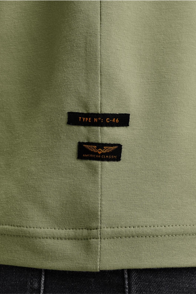 PME legend groene heren t-shirt | Close up