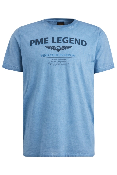 PME legend blauwe heren t-shirt | Vooraanzicht