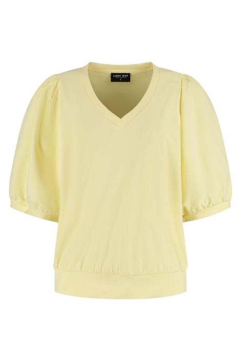 Lady Day gele dames t-shirt | Vooraanzicht