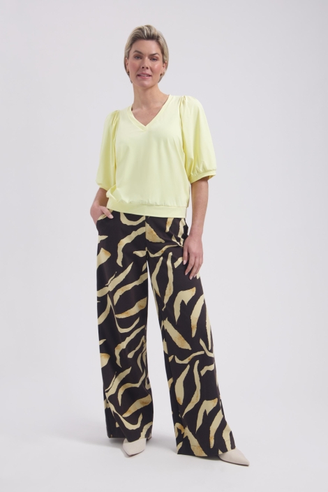 Lady Day gele dames t-shirt | Model