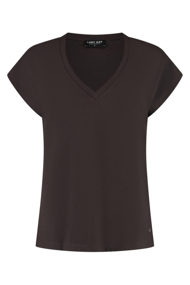 Lady Day bruine dames t-shirt | Vooraanzicht