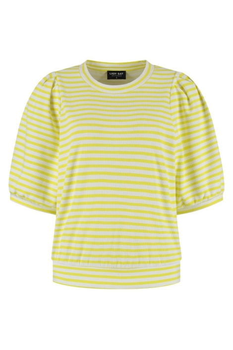 Lady Day gele dames t-shirt | Vooraanzicht