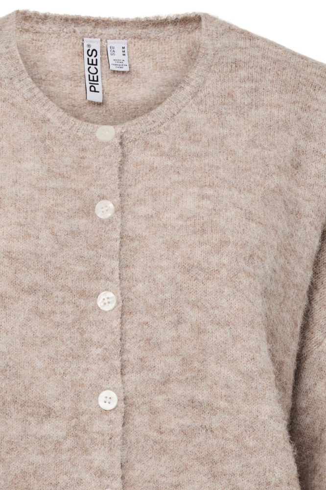 Pieces beige dames vest | Close up