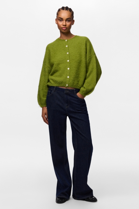 Pieces groene dames vest | Model