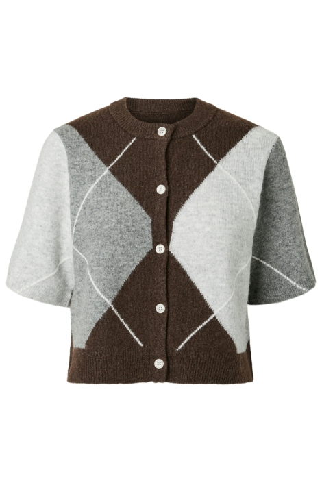 Pieces bruine dames vest | Vooraanzicht
