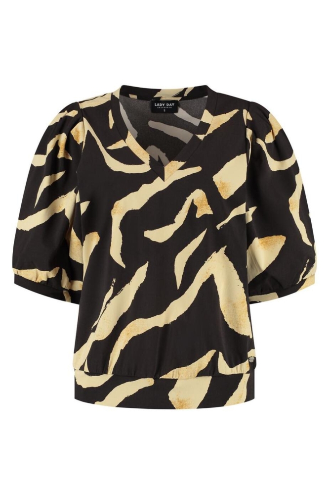 Lady Day bruine dames t-shirt | Vooraanzicht