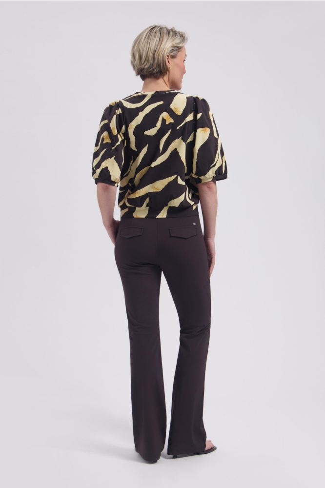 Lady Day bruine dames t-shirt | Model achteraanzicht