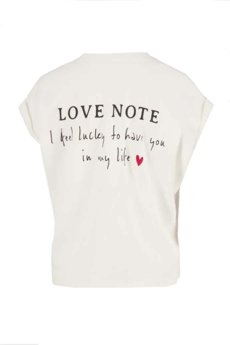 Zusss witte dames t-shirt | Achteraanzicht