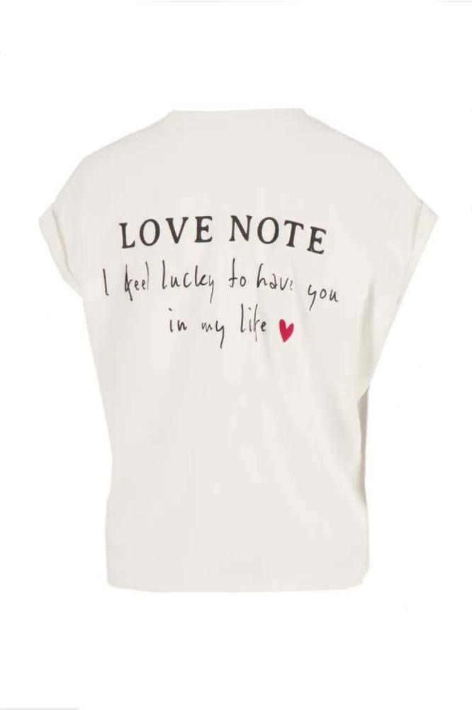 Zusss witte dames t-shirt | Achteraanzicht