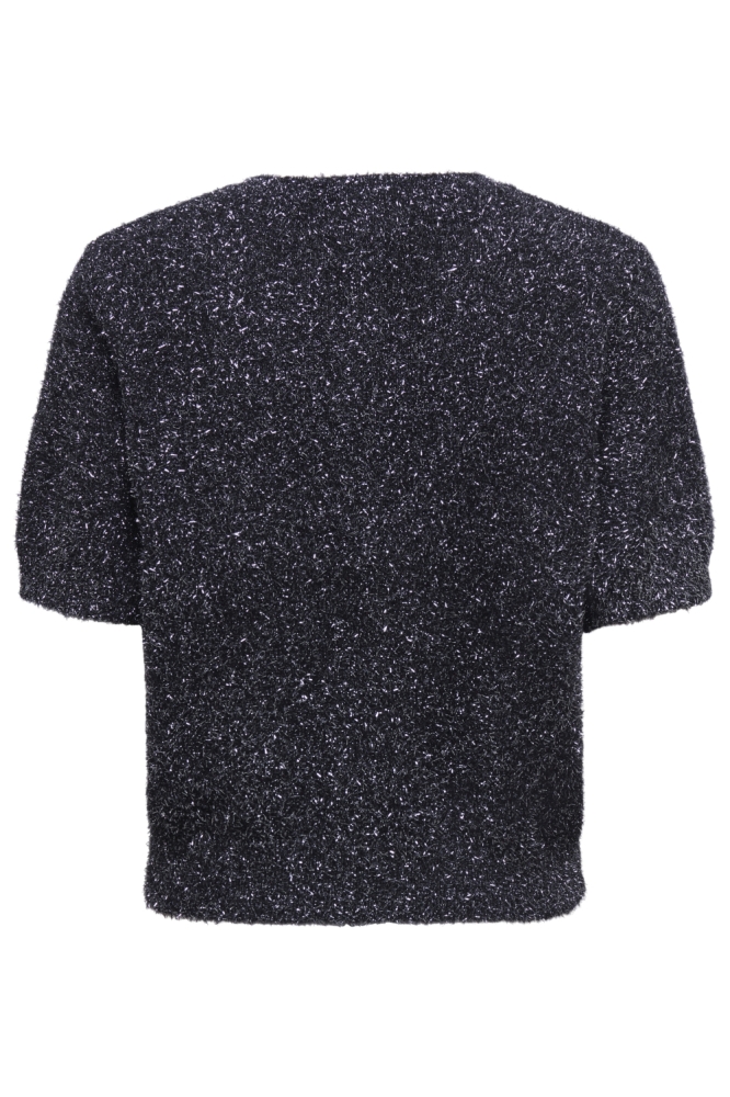 Jacqueline de Yong zwarte dames vest | Achteraanzicht