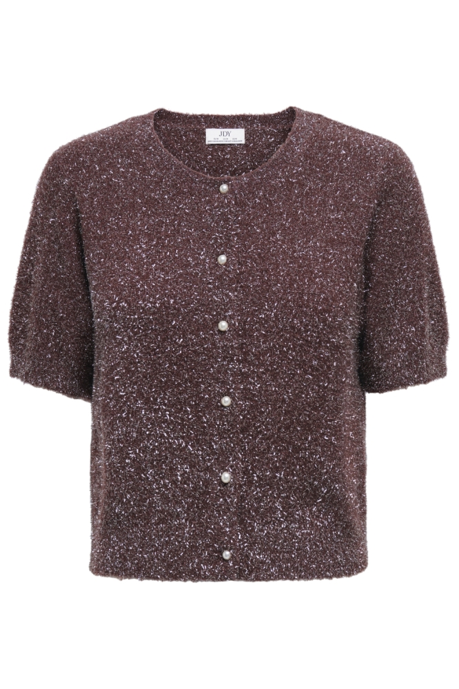 Jacqueline de Yong bruine dames vest | Vooraanzicht