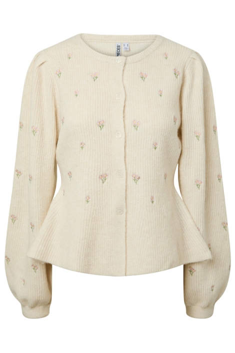 Pieces beige dames vest | Vooraanzicht