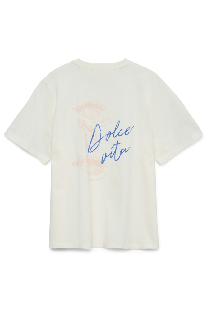 Vero Moda witte dames t-shirt | Achteraanzicht
