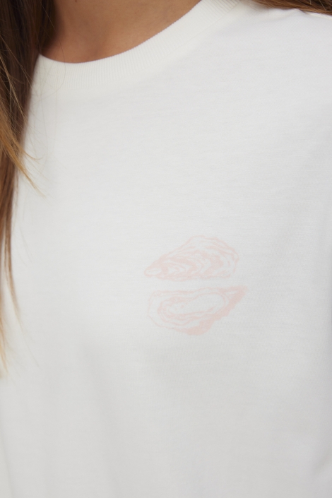 Vero Moda witte dames t-shirt | Close up