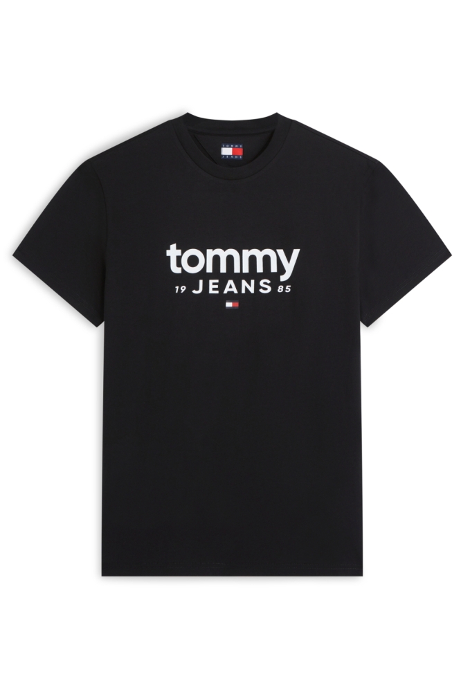 Tommy Jeans zwarte heren t-shirt | Vooraanzicht