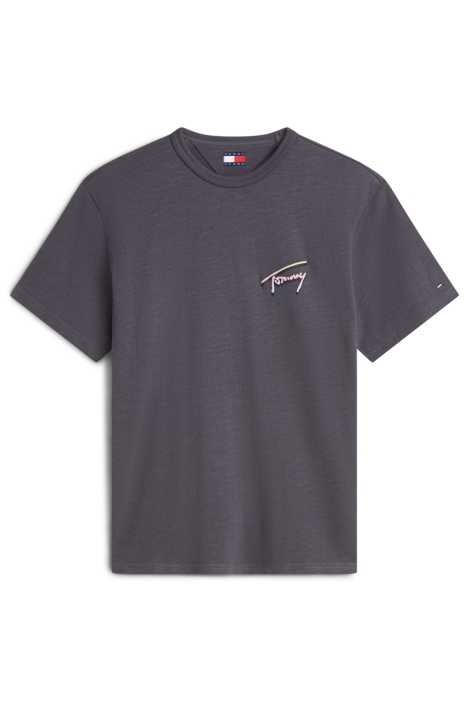 Tommy Jeans grijze heren t-shirt | Vooraanzicht