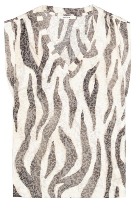 Garcia beige dames top | Vooraanzicht