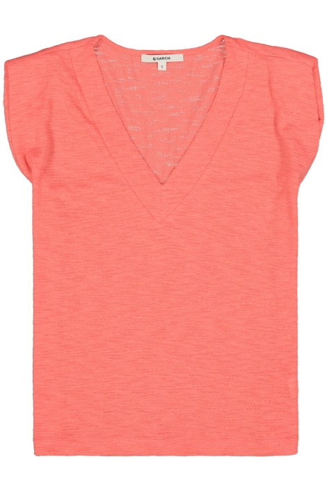 Garcia roze dames t-shirt | Vooraanzicht