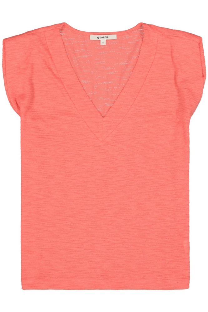 Garcia roze dames t-shirt | Vooraanzicht