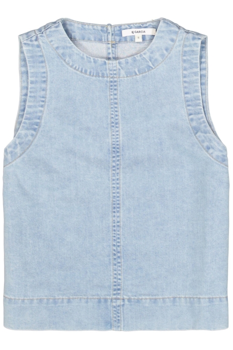 Garcia blauwe dames top | Vooraanzicht