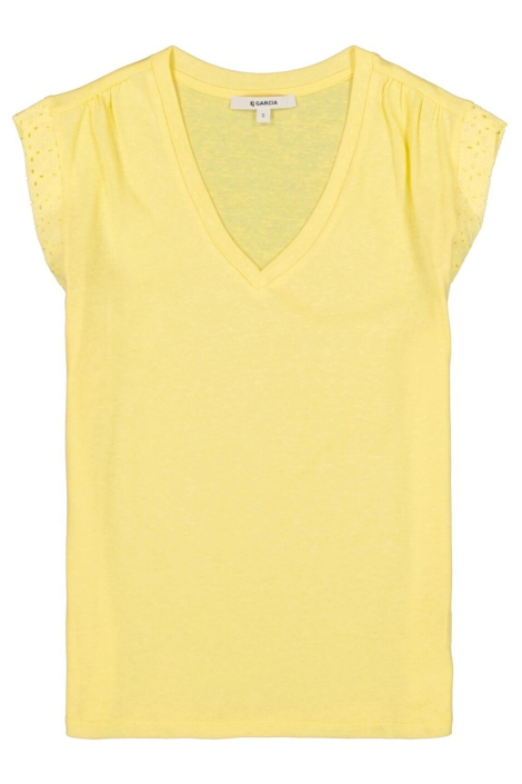 Garcia gele dames t-shirt | Vooraanzicht
