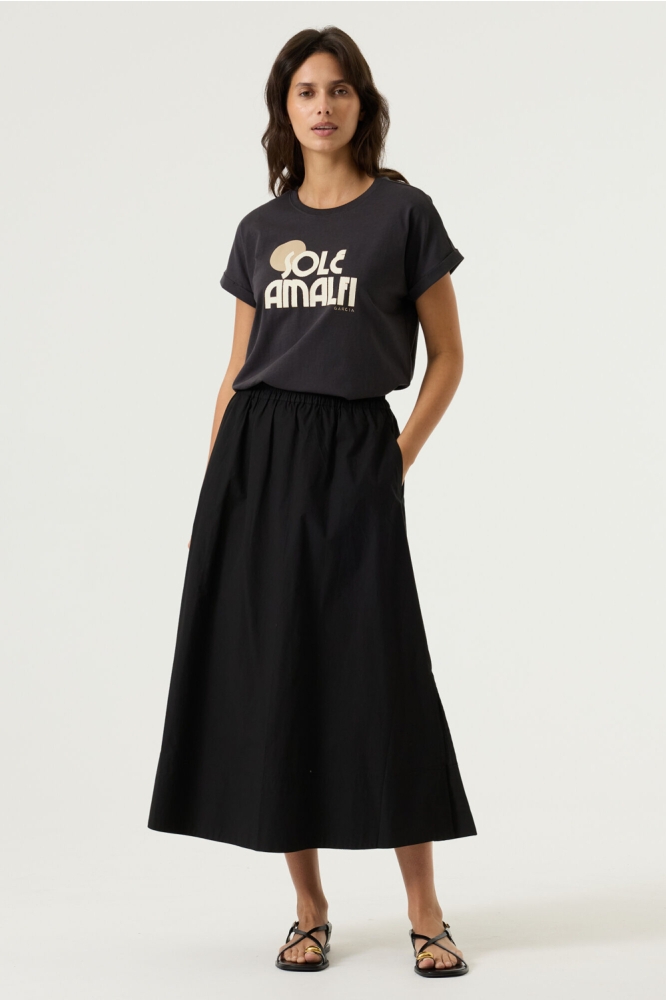 Garcia grijze dames t-shirt | Model