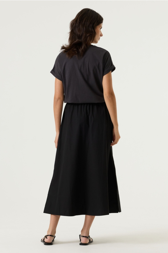 Garcia grijze dames t-shirt | Model achteraanzicht