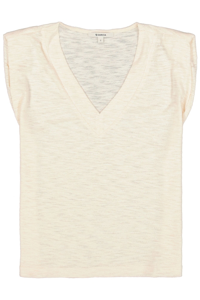 Garcia beige dames t-shirt | 