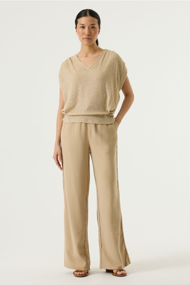 Garcia beige dames t-shirt | Model